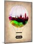 Barcelona Air Balloon 2-NaxArt-Mounted Art Print