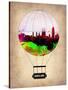 Barcelona Air Balloon 2-NaxArt-Stretched Canvas