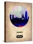 Barcelona Air Balloon-NaxArt-Stretched Canvas