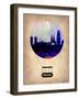 Barcelona Air Balloon-NaxArt-Framed Art Print