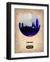 Barcelona Air Balloon-NaxArt-Framed Art Print