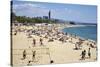 Barcelona Beach, Barcelona, Catalonia, Spain-Mark Mawson-Stretched Canvas