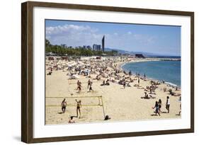 Barcelona Beach, Barcelona, Catalonia, Spain-Mark Mawson-Framed Photographic Print