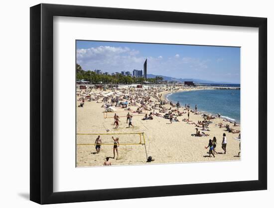 Barcelona Beach, Barcelona, Catalonia, Spain-Mark Mawson-Framed Photographic Print