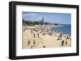 Barcelona Beach, Barcelona, Catalonia, Spain-Mark Mawson-Framed Photographic Print