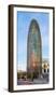 Barcelona, Catalonia, Spain, Southern Europe. Vertical panoramic view of the Agbar Tower.-Marco Bottigelli-Framed Photographic Print