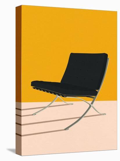 Barcelona Chair by Mies Van Der Rohe-Rosi Feist-Stretched Canvas