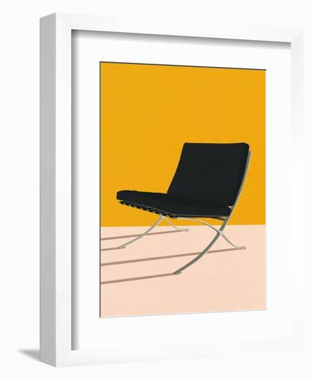Barcelona Chair by Mies Van Der Rohe-Rosi Feist-Framed Giclee Print