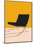 Barcelona Chair by Mies Van Der Rohe-Rosi Feist-Mounted Giclee Print