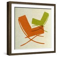 Barcelona Chairs II-Anita Nilsson-Framed Art Print