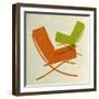 Barcelona Chairs II-Anita Nilsson-Framed Art Print