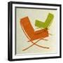 Barcelona Chairs II-Anita Nilsson-Framed Art Print