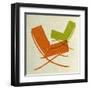 Barcelona Chairs II-Anita Nilsson-Framed Art Print