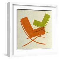 Barcelona Chairs II-Anita Nilsson-Framed Art Print