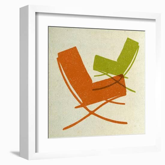 Barcelona Chairs II-Anita Nilsson-Framed Art Print