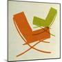 Barcelona Chairs II-Anita Nilsson-Mounted Art Print