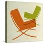 Barcelona Chairs II-Anita Nilsson-Stretched Canvas