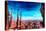 Barcelona City View and Sagrada Familia-Markus Bleichner-Stretched Canvas