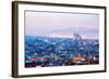 Barcelona Cityscape at Dusk Spain-vichie81-Framed Photographic Print