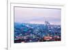 Barcelona Cityscape at Dusk Spain-vichie81-Framed Photographic Print