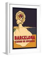 Barcelona, Ciudad De Invierno-Simon-Framed Art Print