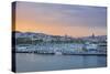 Barcelona Marina at Sunset, Barcelona, Catalonia, Spain-Mark Mawson-Stretched Canvas