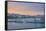 Barcelona Marina at Sunset, Barcelona, Catalonia, Spain-Mark Mawson-Framed Stretched Canvas