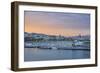 Barcelona Marina at Sunset, Barcelona, Catalonia, Spain-Mark Mawson-Framed Photographic Print
