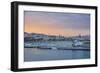 Barcelona Marina at Sunset, Barcelona, Catalonia, Spain-Mark Mawson-Framed Photographic Print