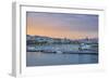 Barcelona Marina at Sunset, Barcelona, Catalonia, Spain-Mark Mawson-Framed Photographic Print