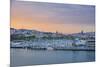 Barcelona Marina at Sunset, Barcelona, Catalonia, Spain-Mark Mawson-Mounted Photographic Print