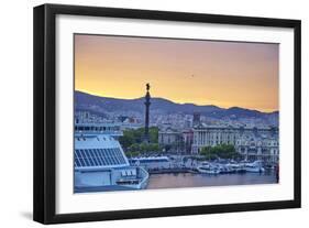 Barcelona Marina, Barcelona, Catalonia, Spain-Mark Mawson-Framed Photographic Print