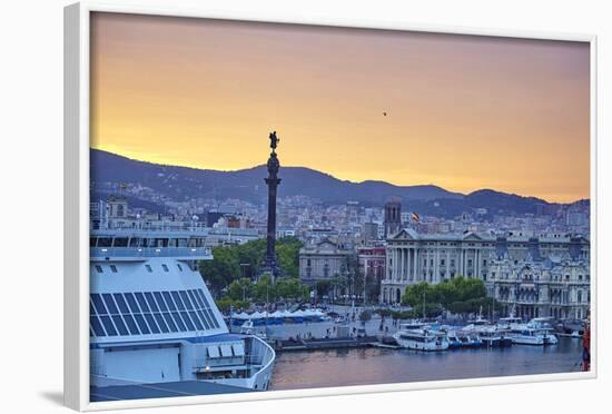 Barcelona Marina, Barcelona, Catalonia, Spain-Mark Mawson-Framed Photographic Print