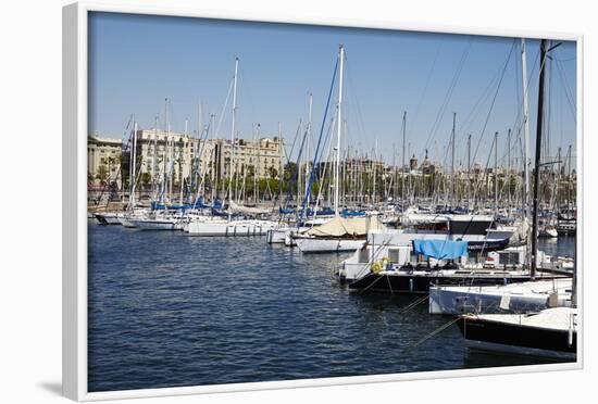 Barcelona Marina, Barcelona, Catalonia, Spain-Mark Mawson-Framed Photographic Print