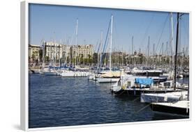 Barcelona Marina, Barcelona, Catalonia, Spain-Mark Mawson-Framed Photographic Print