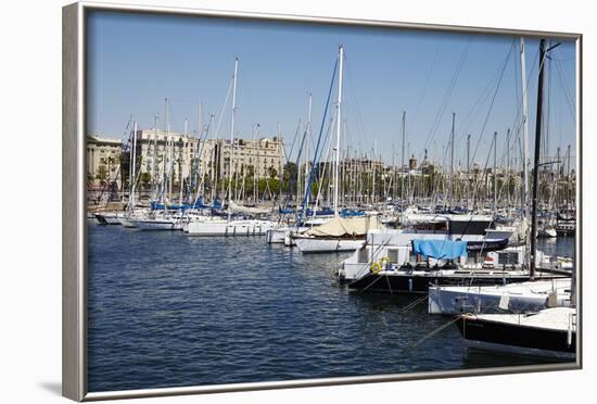 Barcelona Marina, Barcelona, Catalonia, Spain-Mark Mawson-Framed Photographic Print