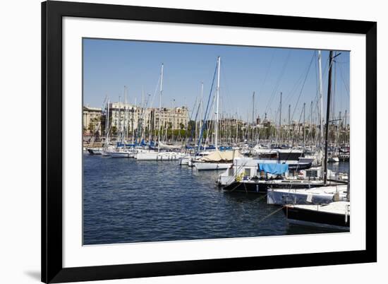 Barcelona Marina, Barcelona, Catalonia, Spain-Mark Mawson-Framed Photographic Print