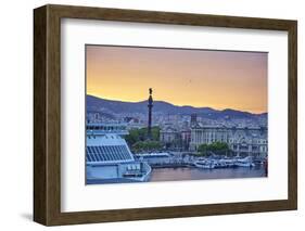 Barcelona Marina, Barcelona, Catalonia, Spain-Mark Mawson-Framed Photographic Print