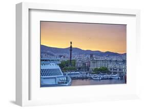 Barcelona Marina, Barcelona, Catalonia, Spain-Mark Mawson-Framed Photographic Print