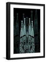 Barcelona Night-Cristian Mielu-Framed Art Print