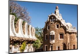 Barcelona Park Guell Fairy Tale Mosaic House on Entrance-perszing1982-Mounted Photographic Print