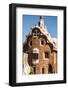 Barcelona Park Guell Fairy Tale Mosaic House on Entrance-perszing1982-Framed Photographic Print