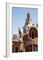 Barcelona Park Guell Fairy Tale Mosaic House on Entrance-perszing1982-Framed Photographic Print