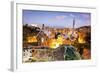 Barcelona, Park Guell, Spain, the Modernism Park Designed by Antonio Gaudi, Dusk-Francesco Riccardo Iacomino-Framed Photographic Print