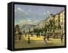 Barcelona, Paseo De Colon-null-Framed Stretched Canvas