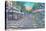 Barcelona Rambla Street Scene With Signpost-M. Bleichner-Stretched Canvas