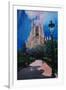 Barcelona Sagrada Familia with Park and Lantern-Markus Bleichner-Framed Art Print