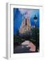 Barcelona Sagrada Familia with Park and Lantern-Markus Bleichner-Framed Art Print