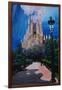 Barcelona Sagrada Familia with Park and Lantern-Markus Bleichner-Framed Art Print