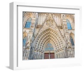 Barcelona Sagrada FamiliaGate-null-Framed Art Print